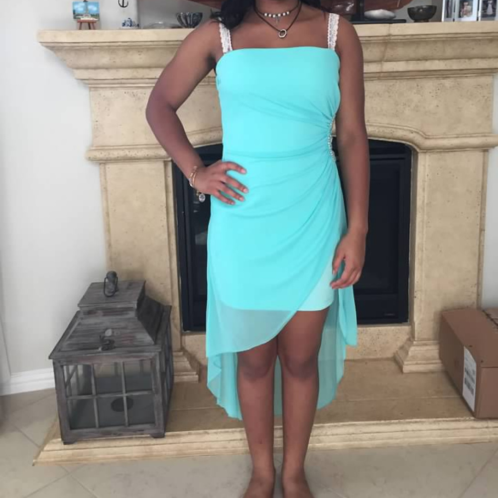 Blue/Green Homecoming Dress